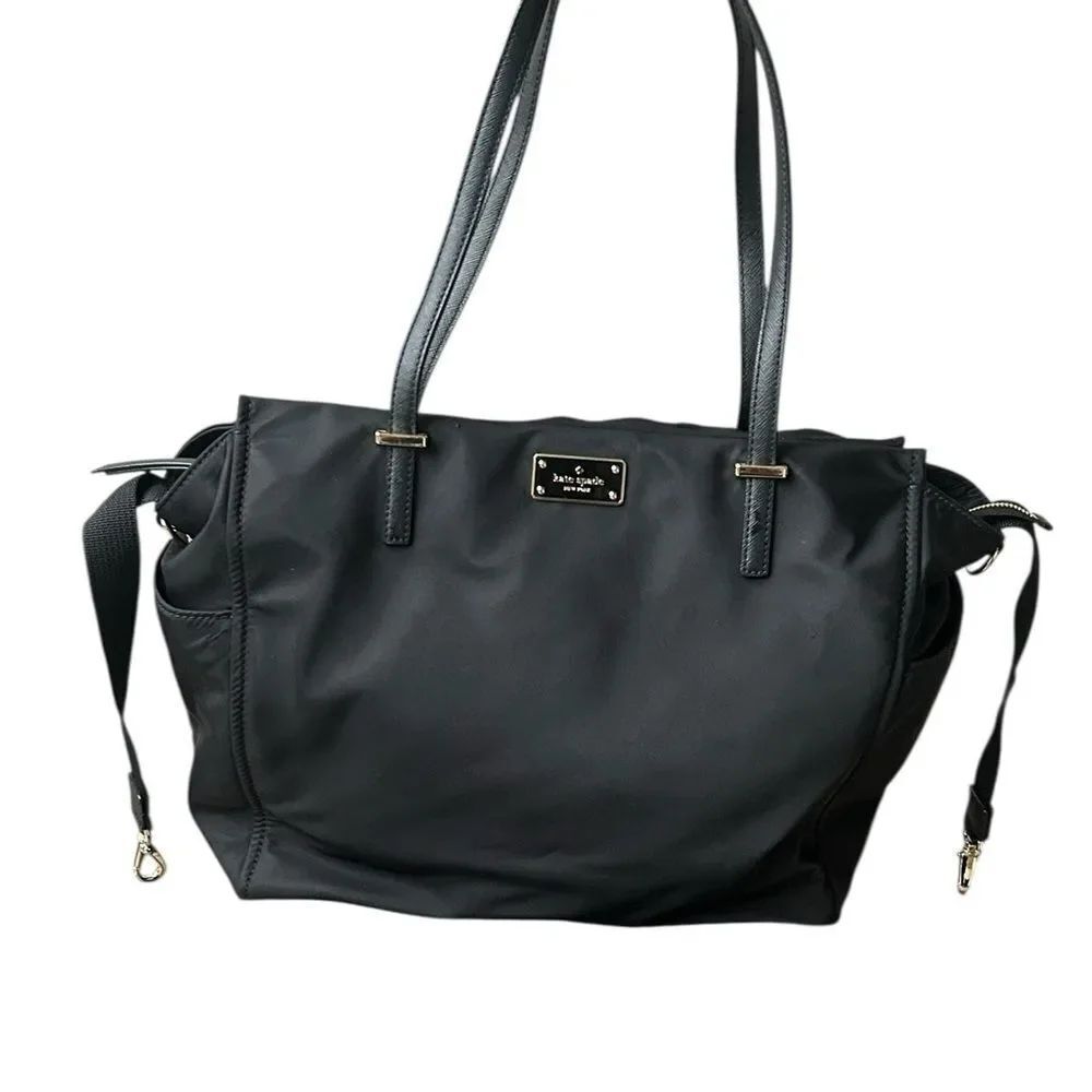 Kate Spade Kaylie Baby Bag Classic Black Nylon Tote Diaper Bag